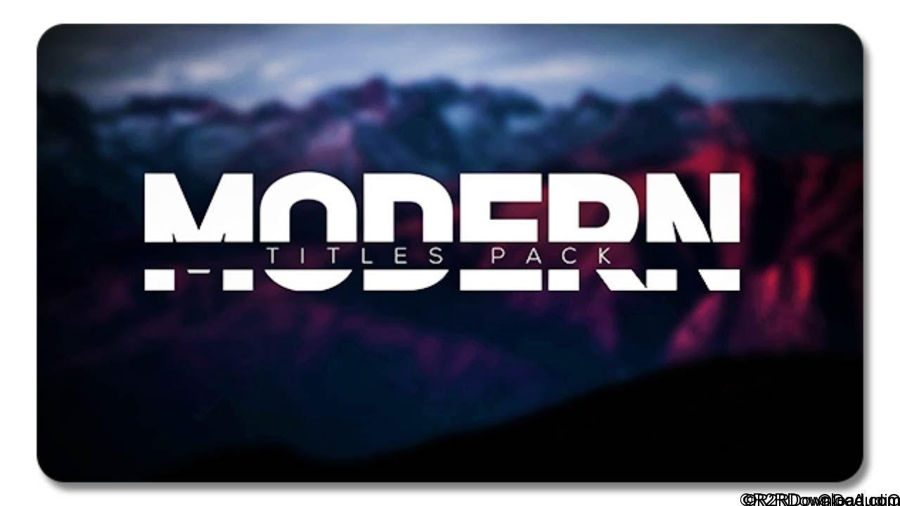 Modern Titles Pack for FCPX Free Download(Mac OS X)