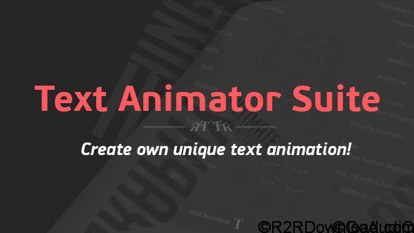 VIDEOHIVE TEXT ANIMATOR SUITE FREE DOWNLOAD