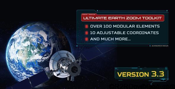 VIDEOHIVE ULTIMATE EARTH ZOOM TOOLKIT V3.3 Free Download