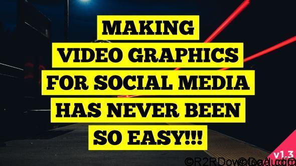VideoHive Social Media Video Graphics v1.3 Free Download