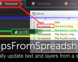CompsFromSpreadsheet 5 v1.6 for After Effects Free Download [WIN-MAC]